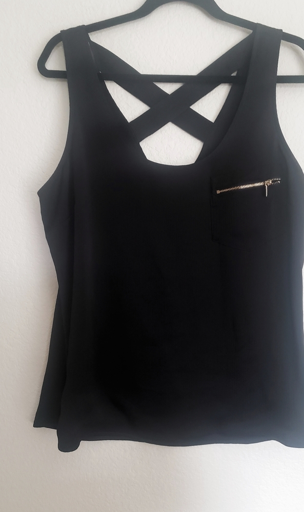 Bebe sleeveless black  womens top